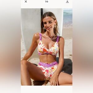 Cupshe bikini floral print